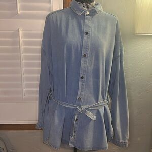 Jean shirt top/dress